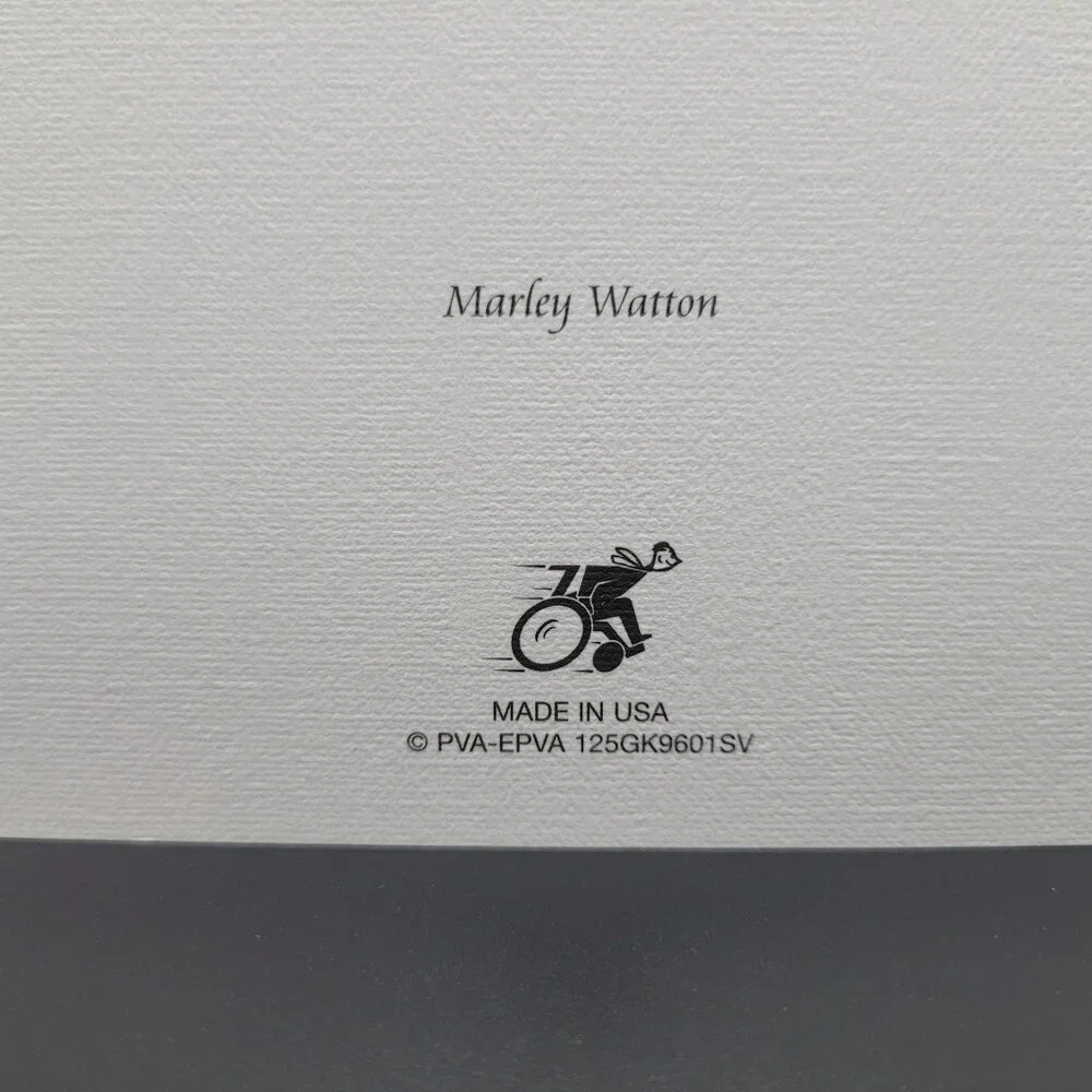 Blank Greeting Card With Garden‎ Sailboat Scene By Marley Watton Made In USA